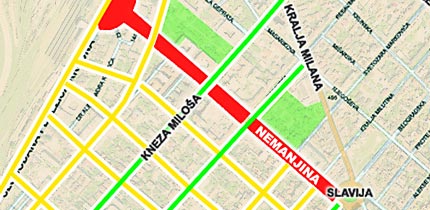 mapa beograda nemanjina Izmene u saobraćaju i na linijama JGS a | Grad Beograd mapa beograda nemanjina