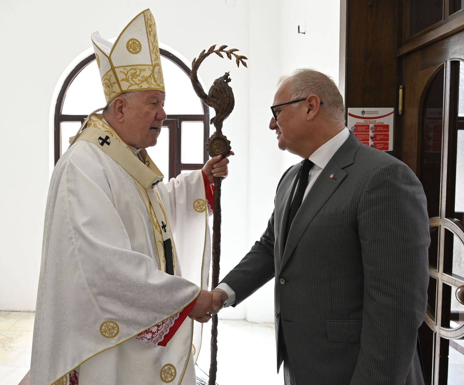 Посета Београдској надбискупији поводом израде мозаика на катедрали